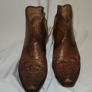 Handmade Mexican Western Boots – Women’s 9.5B – Cowgirl Festival Chic